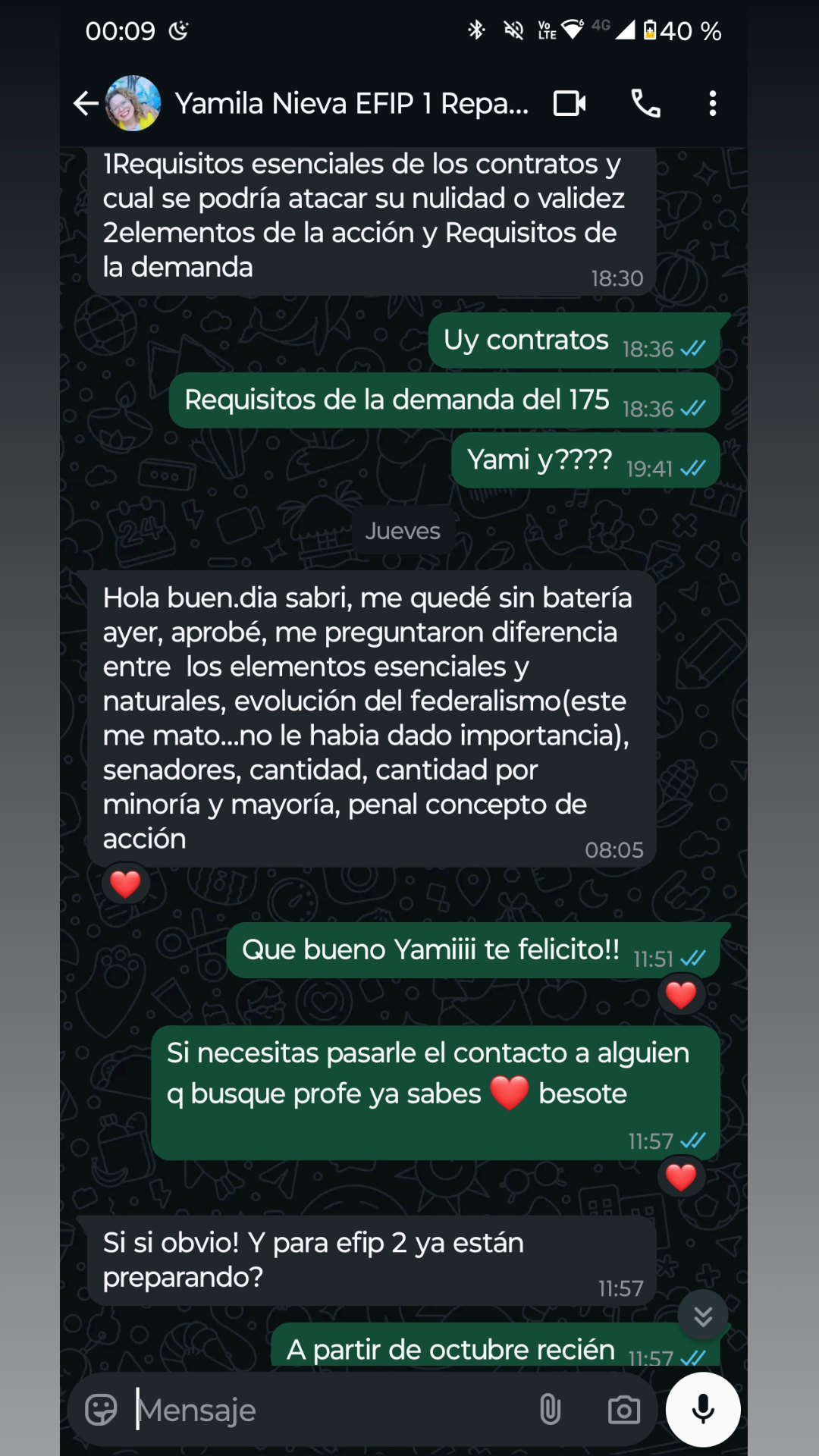 Agradecimiento alumno 6